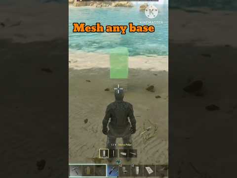 Mesh any base! New method! #ark ascended 2024