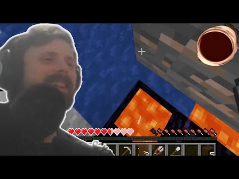 Forsen Gets Pushed into Lava by a Juicer Creeper