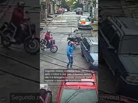 Padrasto e enteada de oito anos são rendidos durante roubo de moto na zona sul de SP