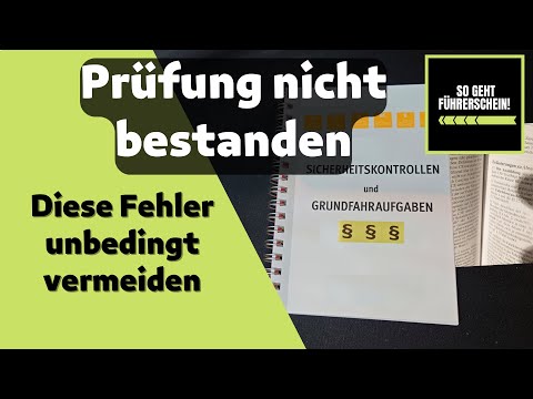 Diese Fehler, auch in der Prüfung, unbedingt vermeiden - Führerschein