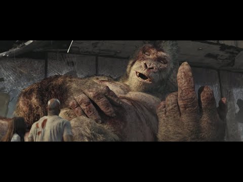 George Showing Middle Finger To Dwayne Jhonson | Rampage Movie Ending Scene 💀