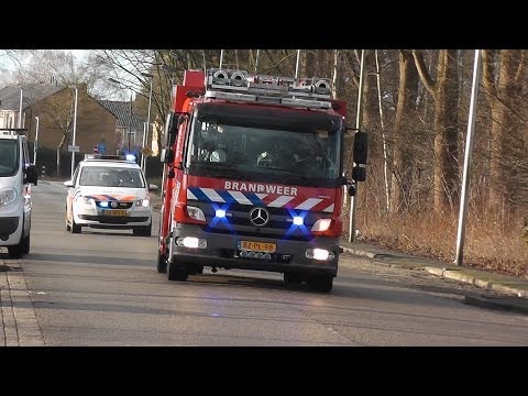 PRIO 1 TS 5034 & Politie naar een ABM (Rookmelder) aan de Flevostraat in Purmerend