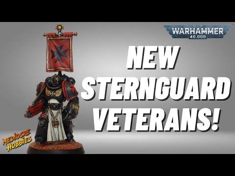I added the new Sternguard Veteran Squad to my Black Templars force in Warhammer 40k!