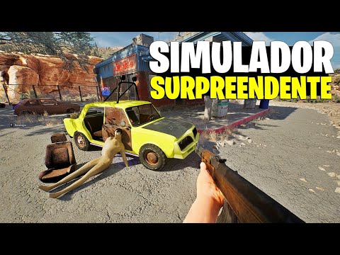 QUE JOGO INCRÍVEL!! | ESSE SIMULADOR ME SURPREENDEU! SOBREVIVÊNCIA NA ESTRADA com MONTAGEM DE CARROS