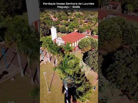ITAGUAÇU DISTRITO DE SAO SIMÃO GOIAS, PROJETO VISÃO AÉREA - IGREJA DE NOSSA SENHORA DE LOURDES.