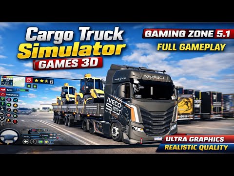 Euro Truck Offroad Transport Simulator 🚚| Realistic Cargo Truck Driving Gameplay | Ultra Graphics 3D
