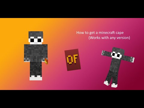 How to get a cape in Minecraft java edition (works...