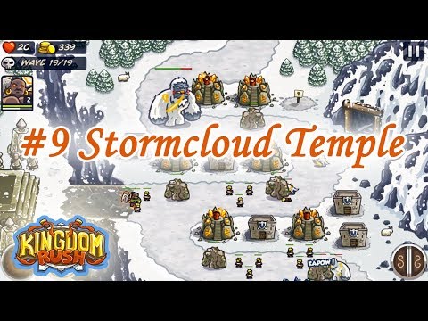 Kingdom Rush Level 9 - Stormcloud Temple [Hard Difficulty - 3 stars]