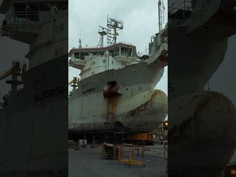 Dry dock a Hopper Dredger #short #strange ship