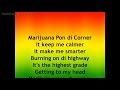 Richie Spice - Marijuana Pon De Corner (lyrics)