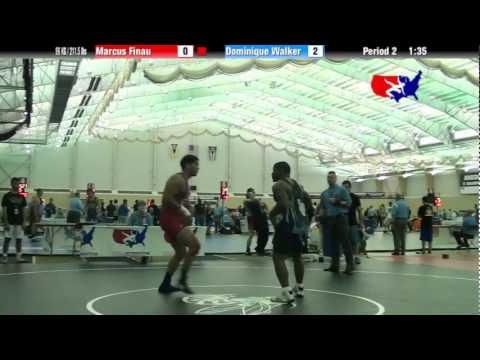 University Nat`ls GR 96 KG / 211.5 lbs: Marcus Finau vs. Dominique Walker
