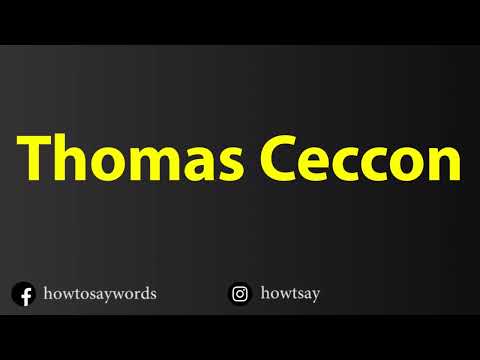 How To Pronounce Thomas Ceccon