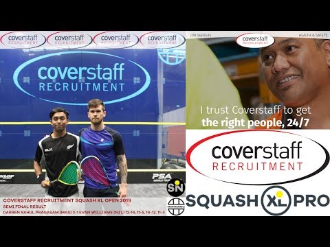 PSA CHALLENGER TOUR SQUASH MATCH | Darren Rahul Pragasam v Evan Williams