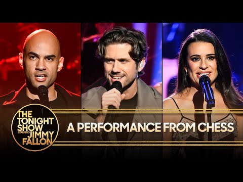 Aaron Tveit, Lea Michele and Nicholas Christopher Perform a Medley of Songs from Chess