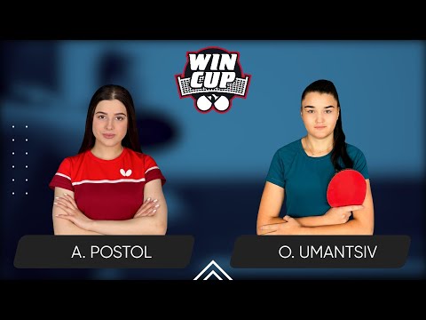 10:30 Anastasiia Postol - Olha Umantsiv 20.10.2024 WINCUP Women Master. TABLE 1