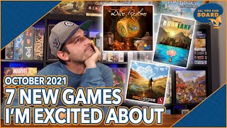 7 NEW GAMES I'm Excited About | Oct 2021 | Dice Realms, Boonlake, Fire & Stone, & More