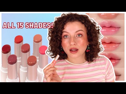 ROMAND GLASTING MELTING BALM / LIP SWATCHES OF ALL 15 SHADES + REVIEW