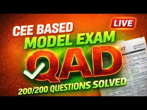 CEE  Model Exam QAD 2082/10/24