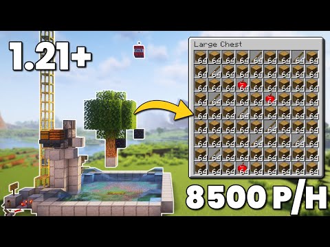 Minecraft FASTEST Wood Farm All Wood Types in 1.21!(Tutorial)