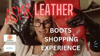Download lagu [ASMR] THE BEST LEATHER BOOT SHOPPING EXPERIENCE, #glovesounds #leather #boots #asmrtingles mp3