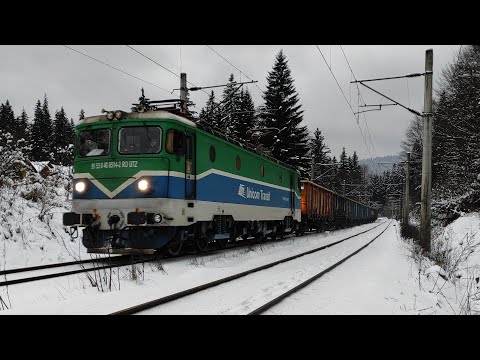Tren de marfa Unicom in apropiere de Timisu de Sus cu 40-0514-2 - 15.01.2021