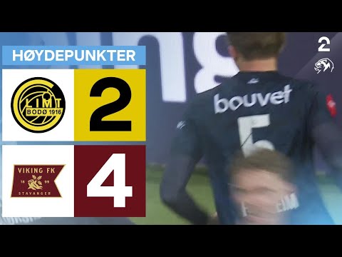 Bodø/Glimt 2 - 4 Viking - Høydepunkter