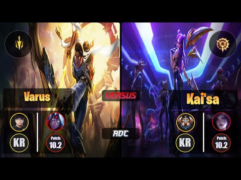 Lava VARUS (ADC) [Lethal Tempo] VS KAI'SA - Challenger KR Patch 10.2