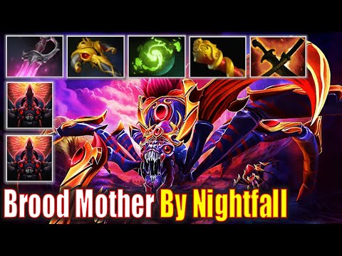 Dream Team Nightfall - Broodmother together with Sumail and Crystallis against Topson and Saksa