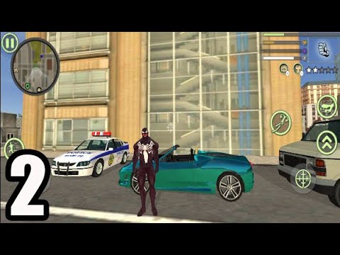 Venom Spider Rope Hero Vice Town Simulator #2 - Android Gameplay