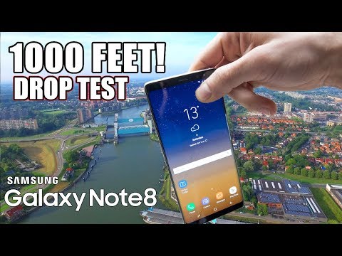 Galaxy Note 8 Drop Test from 1000 FEET!! | EXTREME DROP TEST | in 4K!