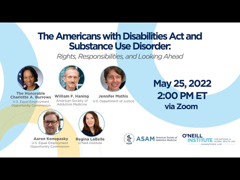 The Americans with Disabilities Act and Substance Use Disorder - O'Neill : O'Neill