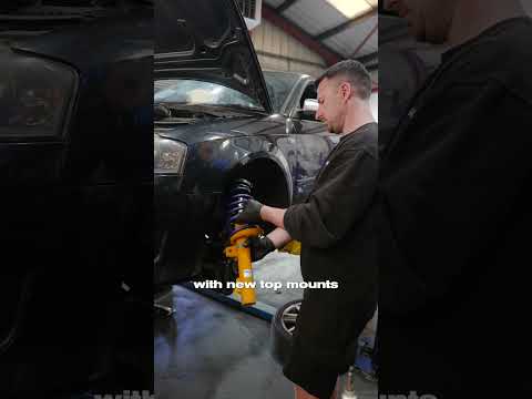 Audi 8P S3 Suspension UPGRADE with BILSTEIN B8 + H&R #audi #audis3 #bilstein #hnr #suspension
