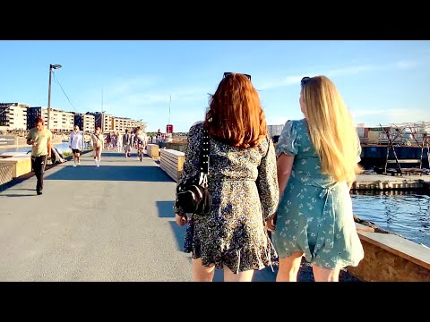walking Oslo July 2021 4K 🏃🏻‍♀️ Beach Munch brygge by oslo elsa67