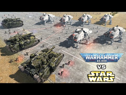 WARHAMMER 40K vs STAR WARS: Imperial Guard vs Galactic Republic - Men of War: Assault Squad 2