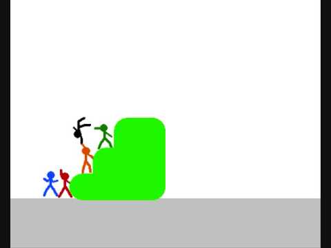Stick Figure Moving Screen of Death