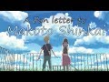 A Fan letter to Makoto Shinkai