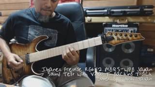 Video thumbnail for Ibanez Prestige RG652 MBQS-WPB Japan Sound Test With Vinai T. Backing Track Cover By : illush Hasan by illush Hasan