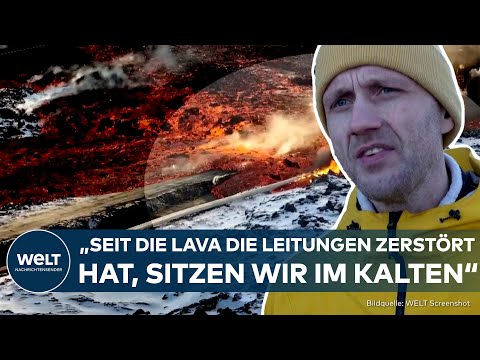 VULKANAUSBRUCH IN ISLAND: Glühende Lava zerstört Warmwasserleitungen – Tausende sitzen nun im Kalten