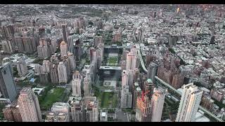 台中七期 台中市政府 聯聚 中國人壽市政大樓 日景 5.1K30 空拍素材