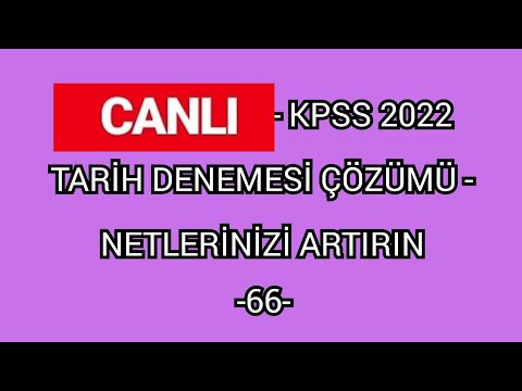 KPSS TARİH DENEMESİ ÇÖZÜMÜ  -66- ÖSYM BU TARZ SORULARI SEVİYOR  #kpsstarihdeneme #kpss2022 #ekpss