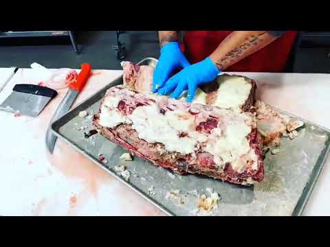 45 day dry aged tomahawk  steaks #dryaged #dryagedtomahawk #Tallowagedtomahawk #45daysaged #LAB #lab