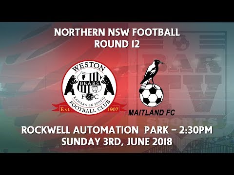 2018 NNSWF NPL Round 12 - Weston Workers Bears FC v Maitland Magpies FC