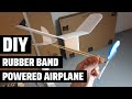 DIY Rubber Band Powered Airplane Out Of Styrofoam Plates Step By Step BUILD
