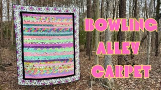 Binding The Bowling Alley Carpet Quilt with Tisha