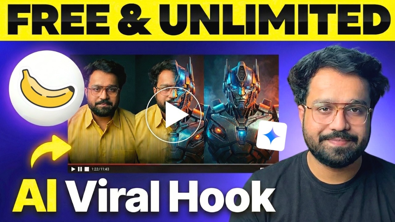 Create VIRAL Hooks for FREE (Nano Banana + Veo 3 Workflow)
