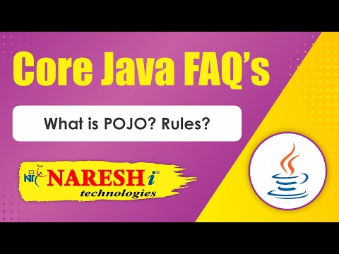 What is POJO? Rules? | Core Java FAQs Videos  | Naresh IT