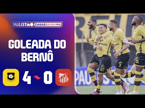 SÃO BERNARDO 4 X 0 CAPIVARIANO | MELHORES MOMENTOS | 1ª RODADA | PAULISTÃO CASAS BAHIA