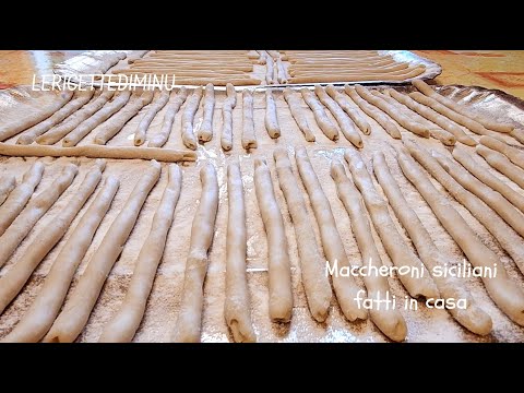 Maccheroni siciliani fatti in casa