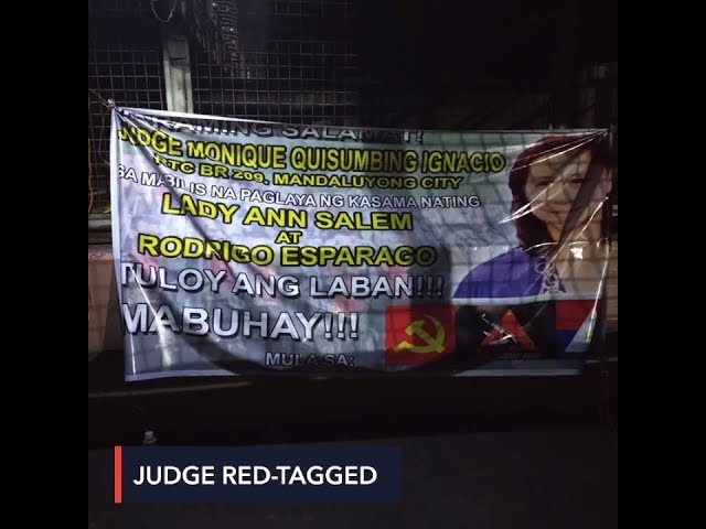 After freeing activists, Mandaluyong judge gets red-tagged in an EDSA tarp