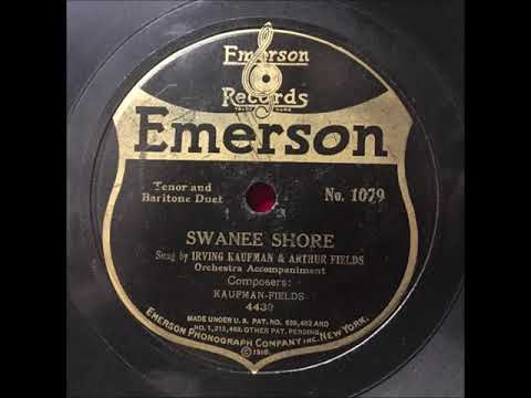Irving Kaufman & Arthur Fields "Swanee Shore" 1918 Vocal Ballad 78